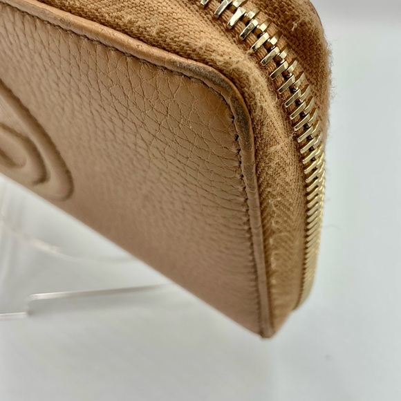 Gucci Tan SoHo Leather Continental Wallet #1075 - Picture 6 of 9